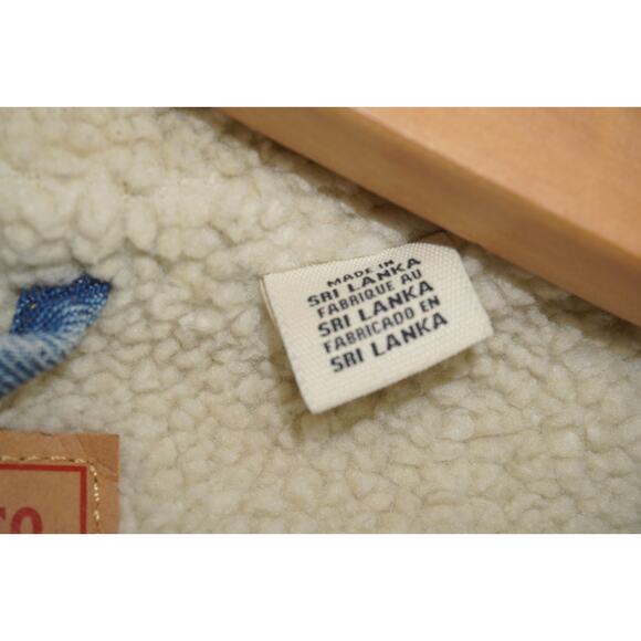 Levi’s Sherpa Lined Denim Trucker Jacket XS Women’s Blue Jean Coat Vintage Look - Picture 7 of 8